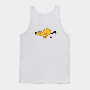 dogs pooping Tank Top